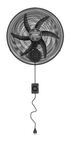 Imagen 1 de 3 de Ventilador de pared Ventisol Monta Fácil turbo negro con 6 aspas, 51 cm de diámetro 220 V