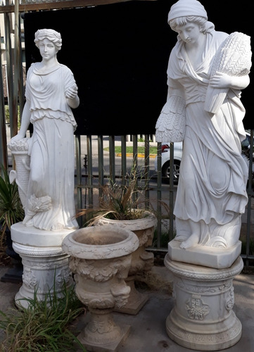 Imponente Bella Escultura Màrmol 180 Cms + Base 60