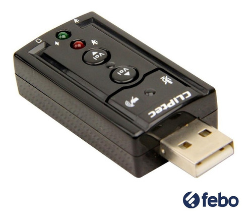 Tarjeta De Sonido Usb Audio 5.1 Pc Laptop Febo