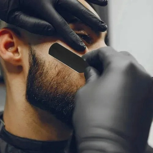 Imagen 3 de 9 de Navaja De Afeitar Barbería + 10 Cuchillas De Repuesto