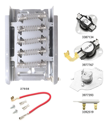 Elemento Calefactor Para Secadora May-tag Medc465hw0