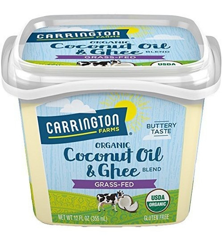 Usda Organic Grass Fed Ghee Y Coconut La Mezcla Del Aceite, 