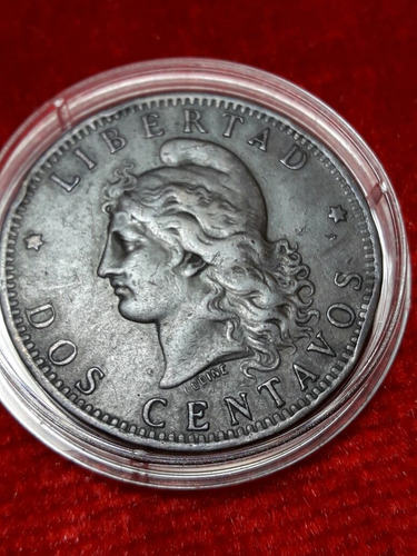 Moneda Argentina 2 Centavos 1887 Unica