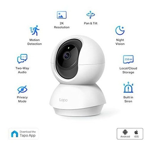 Imagen 2 de 5 de Camara De Seguridad Tp-link Tapo 2k Pan Tilt