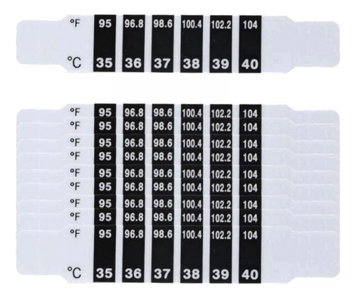 2 Paquete De 2-6 Parches De Temperatura Para 9cmx1.6cm