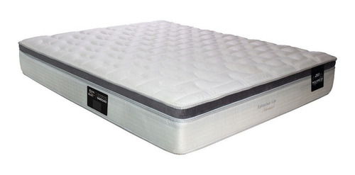 Colchón 2 plazas de resortes King Koil World Extended Life Advanced gris - 190cm x 140cm con Euro pillow
