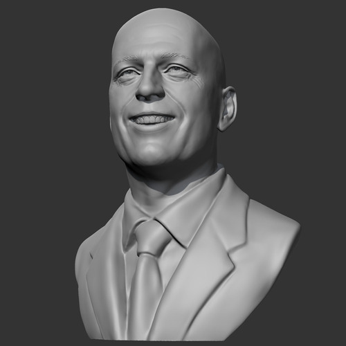 Imagen 3 de 3 de Escultura De Bruce Willis: La Pieza Perfecta Para Los Fans