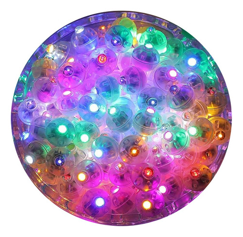 100 Luces De Globo Led Colores Rgb Luz Mini Pelotas Redondas