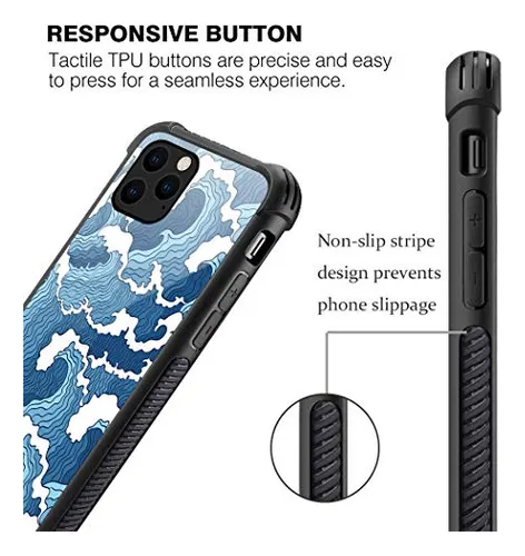 Funda Para iPhone 11 Pro Max Azul Duro Back