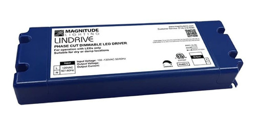 Hardwired Driver Led 24 v, 40 w, Regulable, Lindrive Magni