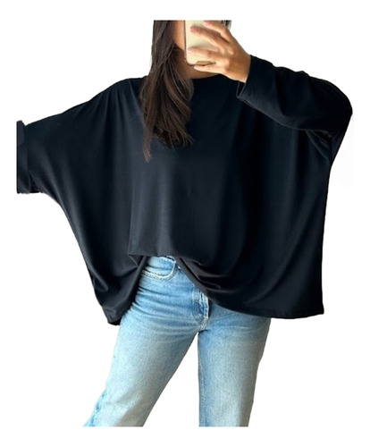 Blusa Remerón Amplio Ancho Mujer Oversize M Al 5xl!