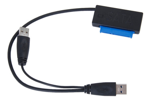 Imagen 1 de 4 de Cable Adaptador Convertidor Dual Usb 3.0 A Sata Para
