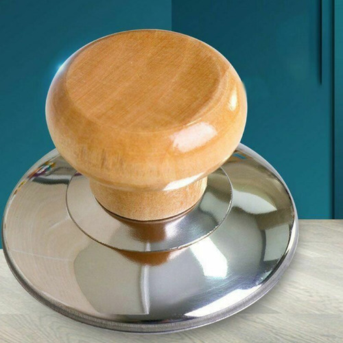 Perilla Para Tapa De Olla De Madera De 2.24 X 1.54 Pulgadas