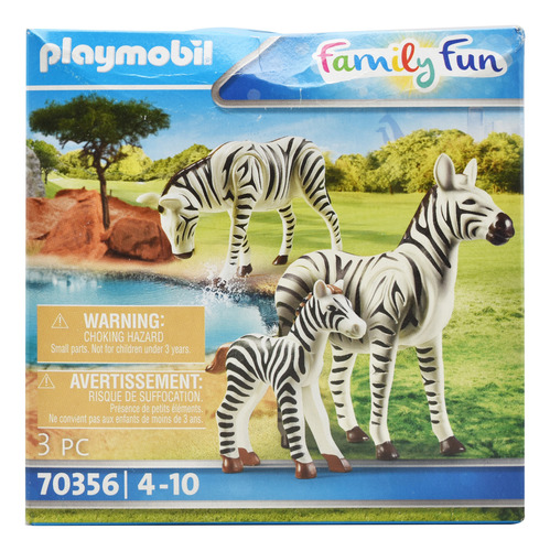 Playmobil Cebras Con Bebe Family Fun 70356 Cd