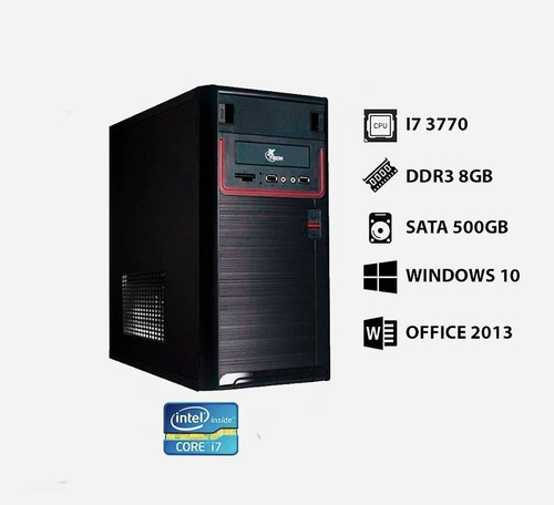 Imagen 2 de 2 de Computadora Core I7/ Hdd 500gb/ 8gb Ram. Somos Tienda