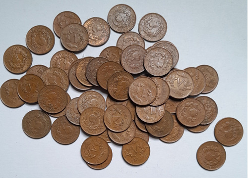 50 Monedas De 5 Centavos Del Año 1970, Estado Vf