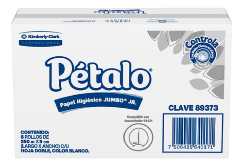 Papel Higiénico Jumbo Pétalo 6/250 Mts