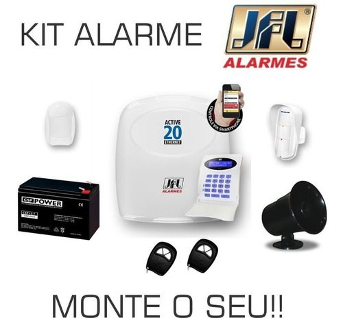 Kit Central De Alarme Mais Acessórios Jfl Monte O Seu