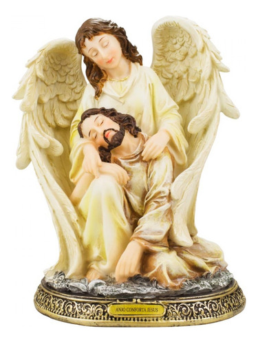 Imagen religiosa de resina de Jesús de Angel Comfort, 24 cm, color beige