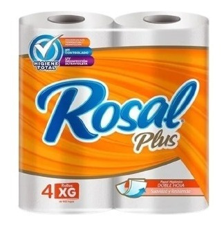 Papel Higienico Rosal Plus 400 Hojas 