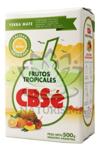 Yerba Mate Frutos Tropicales Cbsé 1unid 500gr | Naturisimacl