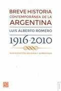 Breve Historia Contemporanea De La Argentina Nueva Edicion R