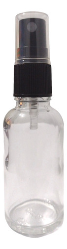 10 Botella Vidrio 30 Ml Transparente Con Atomizador (it-604)