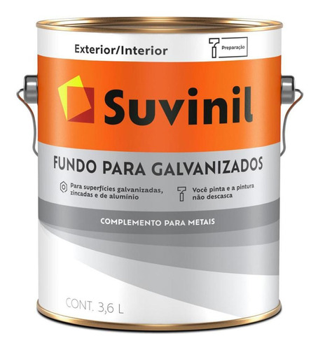 Fondo Para Galvanizados Suvinil 3,6 Lts