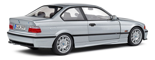 Miniatura Carro Bmw E36 M3 Coupé 1990 1:18 Solido Cinza