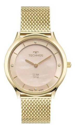 Relógio Feminino Technos Classic Slim Dourado Gl20hk/1t