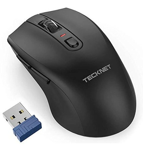 Ratón Inalámbrico Óptico Ergonómico Tecknet Alpha 2.4g Con R