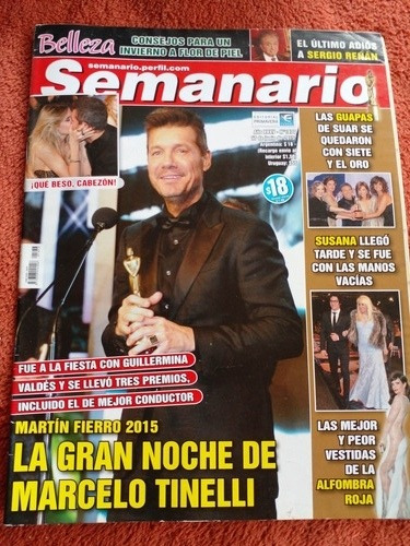 Revista Semanario Tinelli Giménez  Chino Darin 17/6 2015