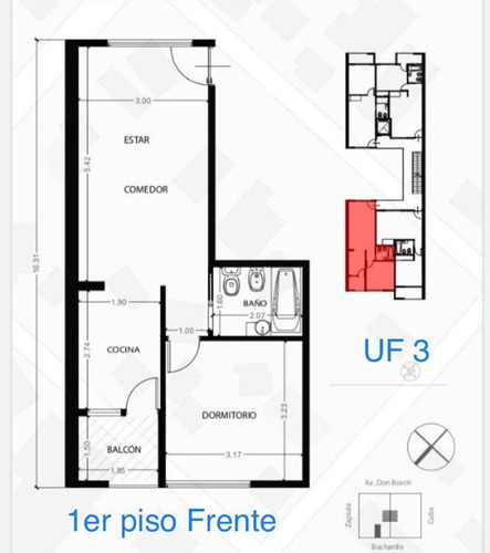 Imagen 2 de 8 de Depto De 2 Ambientes Con Balcon A Estrenar En Villa Luzuriaga