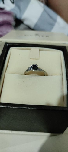 Anillo De Oro Blanco De 14k De La Joyería Guvier. Num. 7