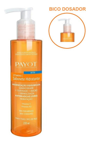 Kit 2 Payot Sabonete Facial Hidratante Vitamina C 220ml Todo Tipo De Pele Dia/noite