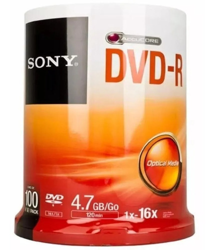 100dmr47sp Dvd-r Sony 100 Piezas