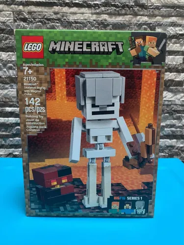 Lego 21150 Bigfig Minecraft Esqueleto Con Cubo De Magma 2019