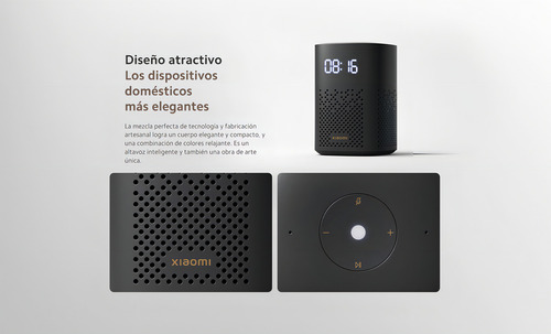Parlante inteligente Xiaomi Smart Speaker (IR Control) L05G con asistente virtual Google Assistant, pantalla integrada negro 110/220V