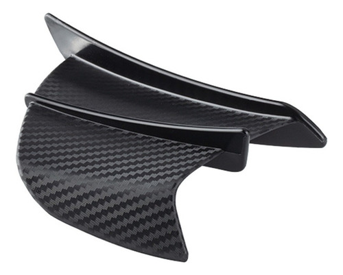 Asa Lateral De Motocicleta Universal Fibra De Carbono Preto