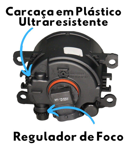 Par Farol Milha Neblina Mitsubishi Asx 2016 17 2018 Vidro