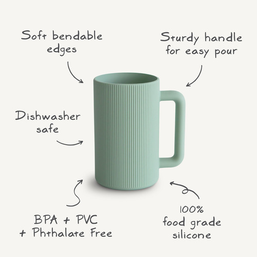 Taza De Enjuague De Baño Para Bebés 100% Silicona Tomillo Se