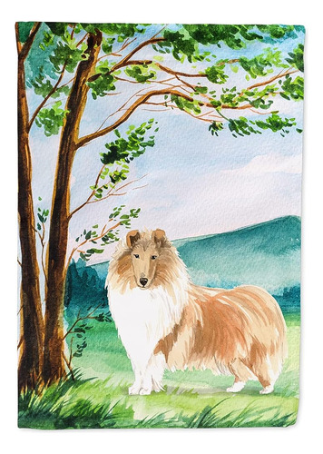 Caroline's Treasures Ck2561gf Under The Tree Collie Garden F