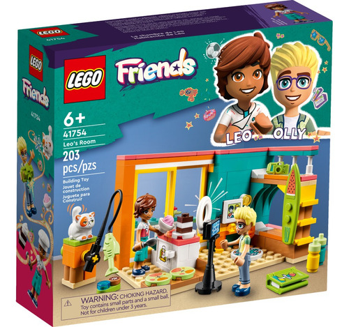 Lego® Friends - Habitación De Leo (41754) Cantidad de piezas 203