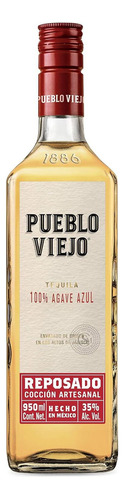 Paquete De 3 Tequila Pueblo Viejo Reposado 950 Ml
