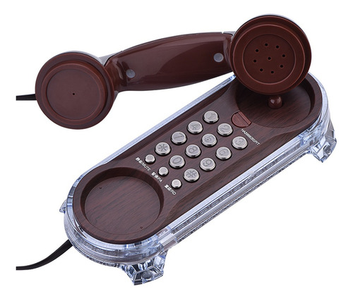 1pc Teléfono Fijo Antiguo Estilo Retro Llamador Pared Sobre