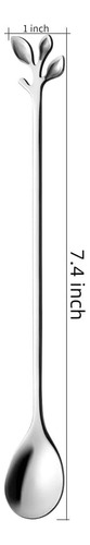 Cucharas De Acero Inoxidable, 19 Cm, Para Café Y Té