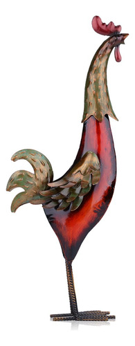 Escultura De Hierro Tooarts Rooster. Manualidades Y Muebles