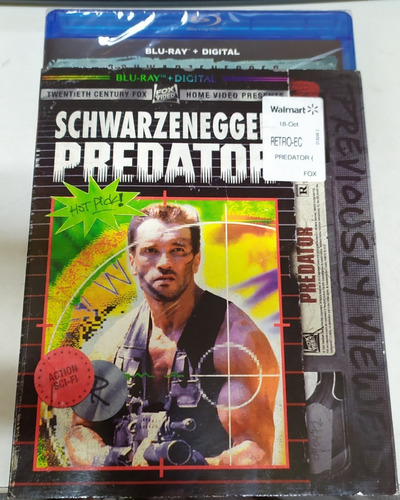 Blu Ray Predator Cover Style Vhs Original 