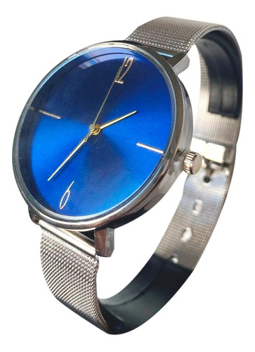 Reloj Pulsera Minimalista Correa Acero Inox Elegante Clasico