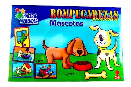 Rompecabezas Infantil De Mascotas Hacer Y Aprender